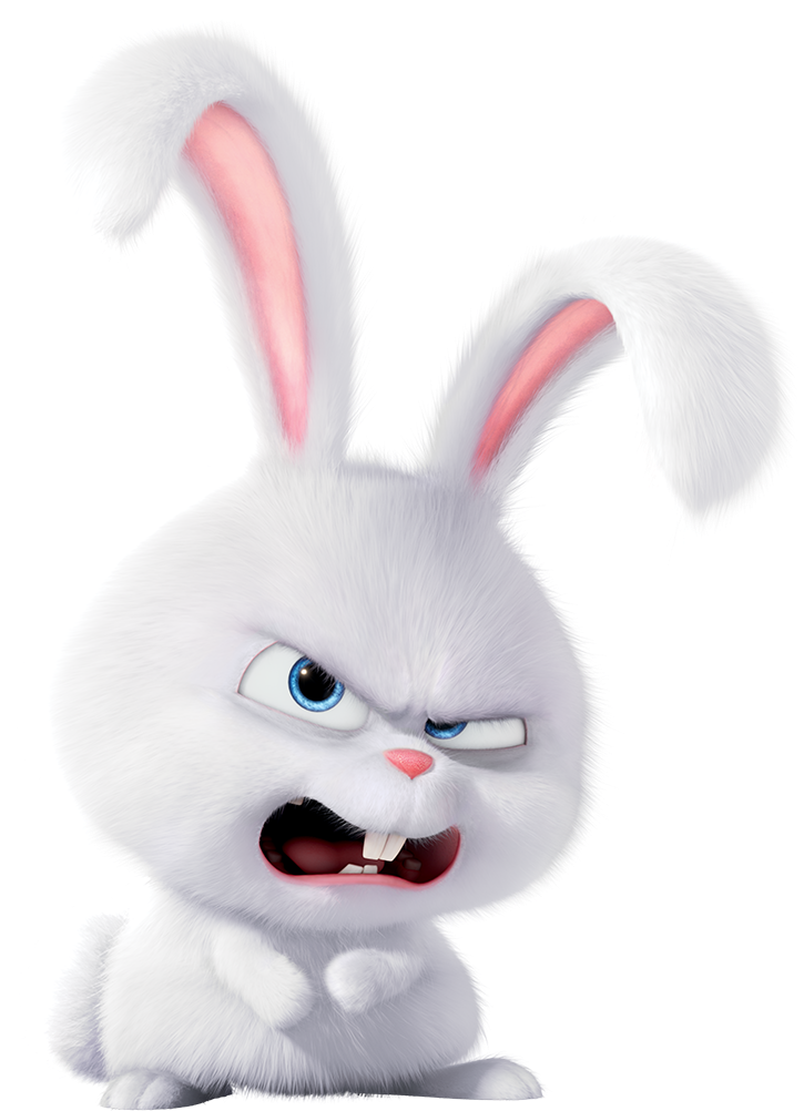 The Parody Wiki - Angry Bunny From Secret Life Of Pets (400x545), Png Download