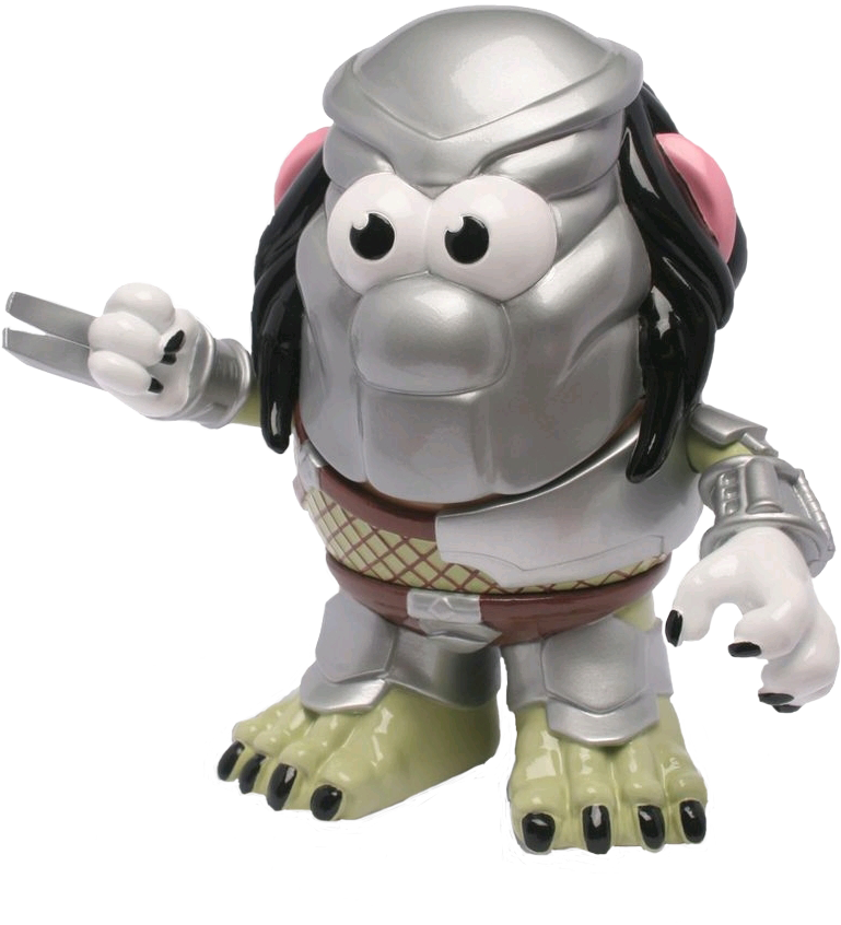 Predator Mr Potato Head - Wonky Mr Potato Head (769x846), Png Download