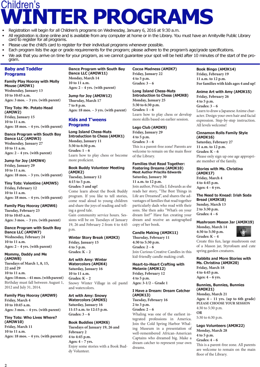 Download Children S Winter Programs Registration Will Begin - Chennai ...