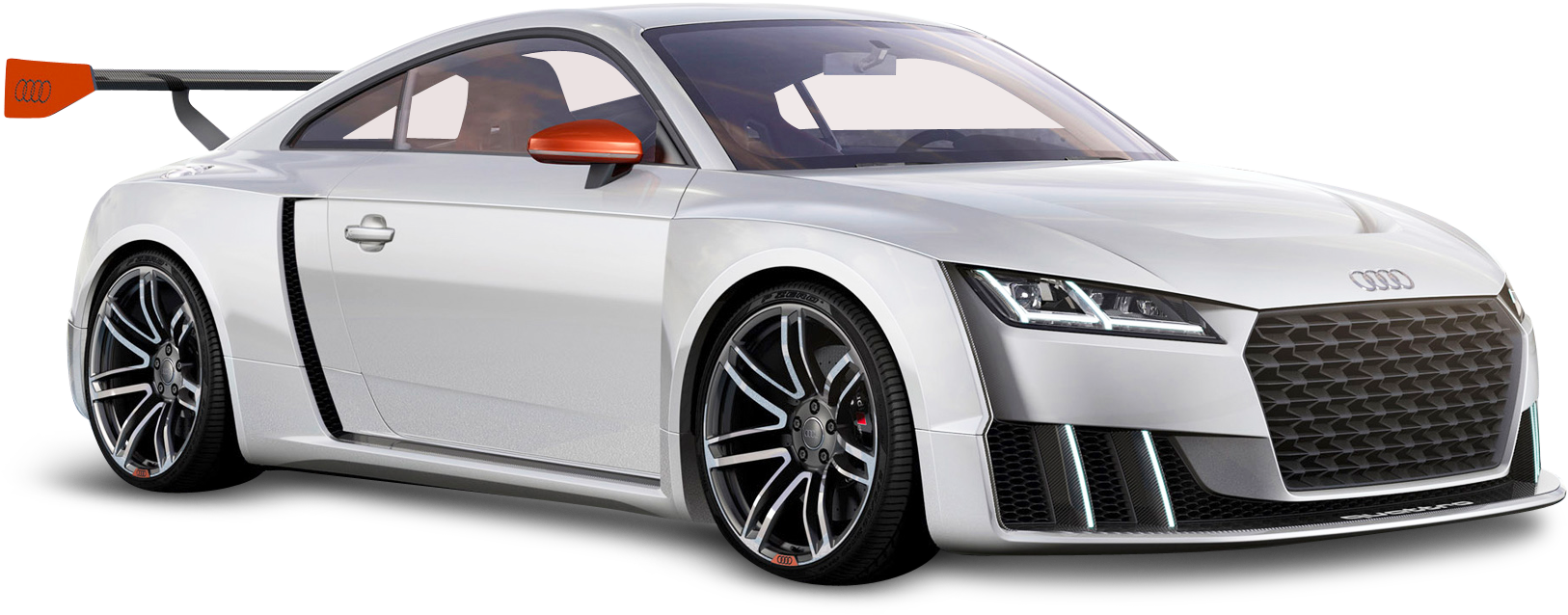 White Audi Tt Clubsport Turbo Car Png Image - Audi Sports Car Png (1760x780), Png Download