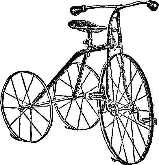 Free Tricycle Digital Stamp - Bicycle (826x771), Png Download