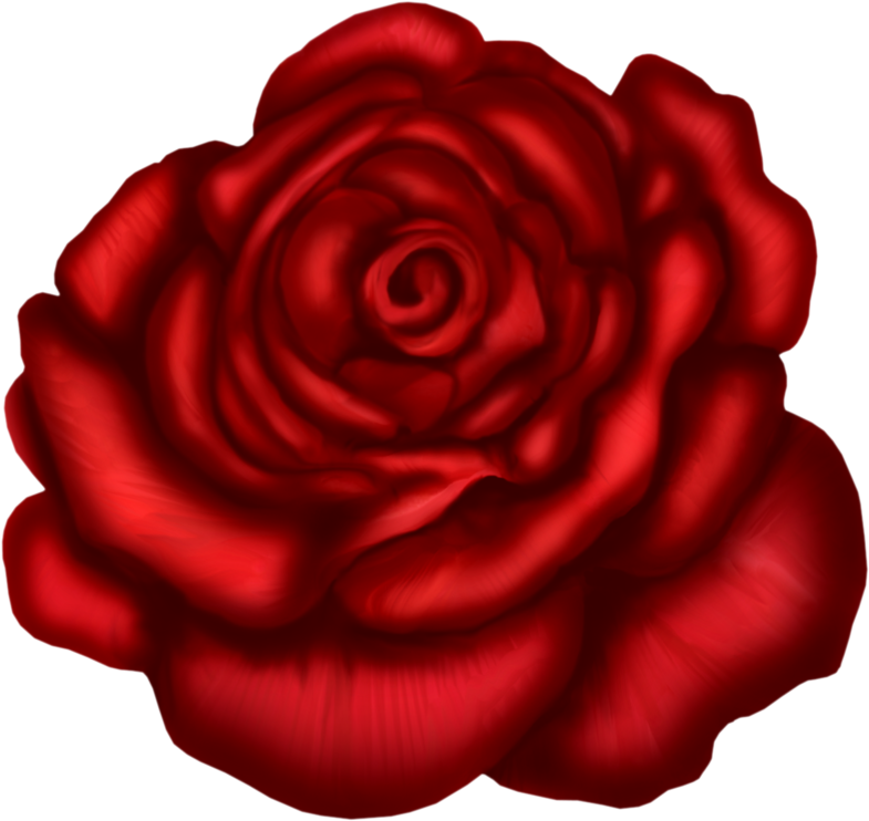 Rose Art Png (600x538), Png Download