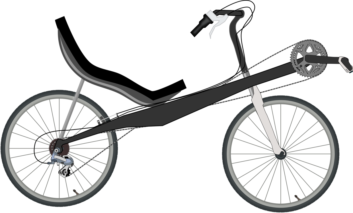 Recumbent Bicycle Motorcycle Cycling Tricycle - Recumbent Bike Png (1240x750), Png Download