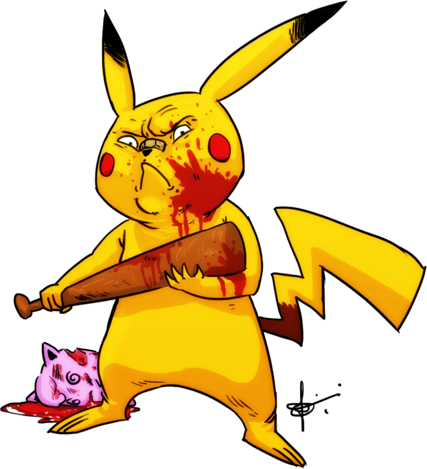 Killer Pikachu Image - Pikachu Zuera Png (852x937), Png Download