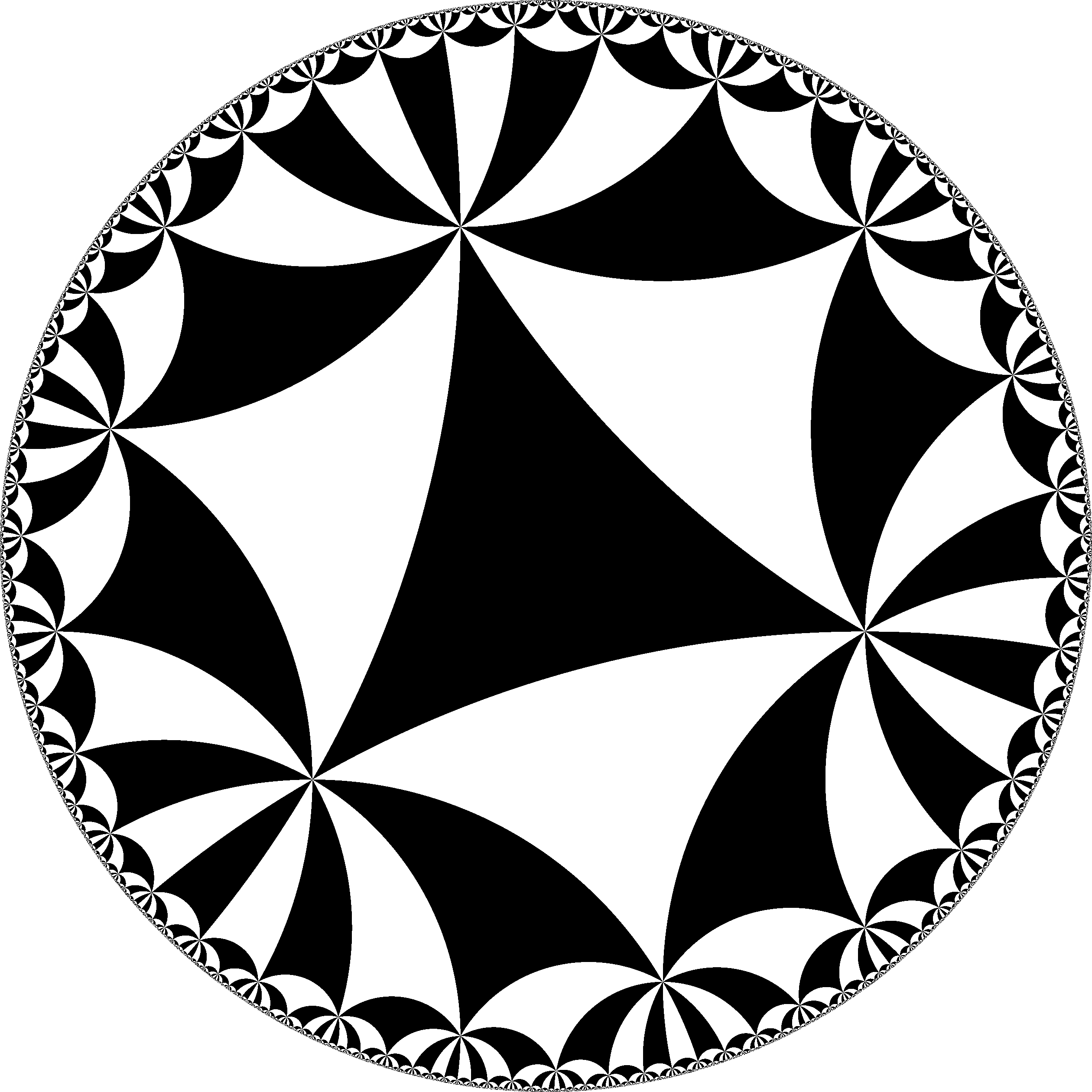 H2checkers 666 - Hyperbolic Space (2520x2520), Png Download