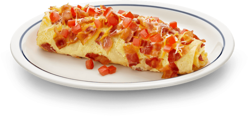 Free Png Omelette Png Images Transparent - Ihop Bacon Omelette (850x386), Png Download
