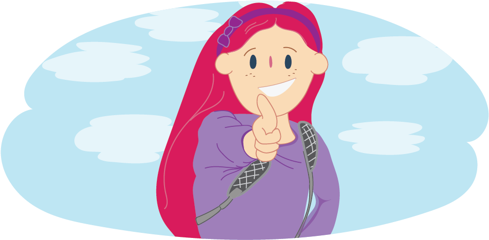 Girl Giving A Thumbs Up - Kids Helpline (960x475), Png Download