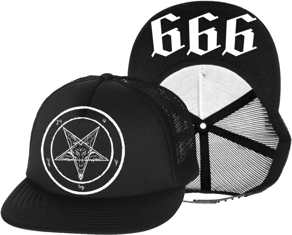 666 Mesh Snapback Hat - 666 Snapback (1024x853), Png Download