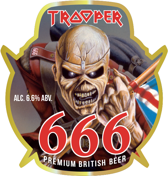 Iron Maiden Release 666 Beer To Celebrate Selling 10 - 666 Iron Maiden Beer (580x610), Png Download