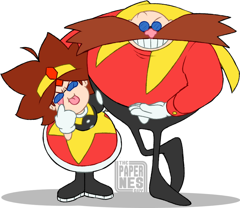 The Paper Nes Sonic Mania Doctor Eggman Super Smash - Bowsette Omelette (1069x911), Png Download