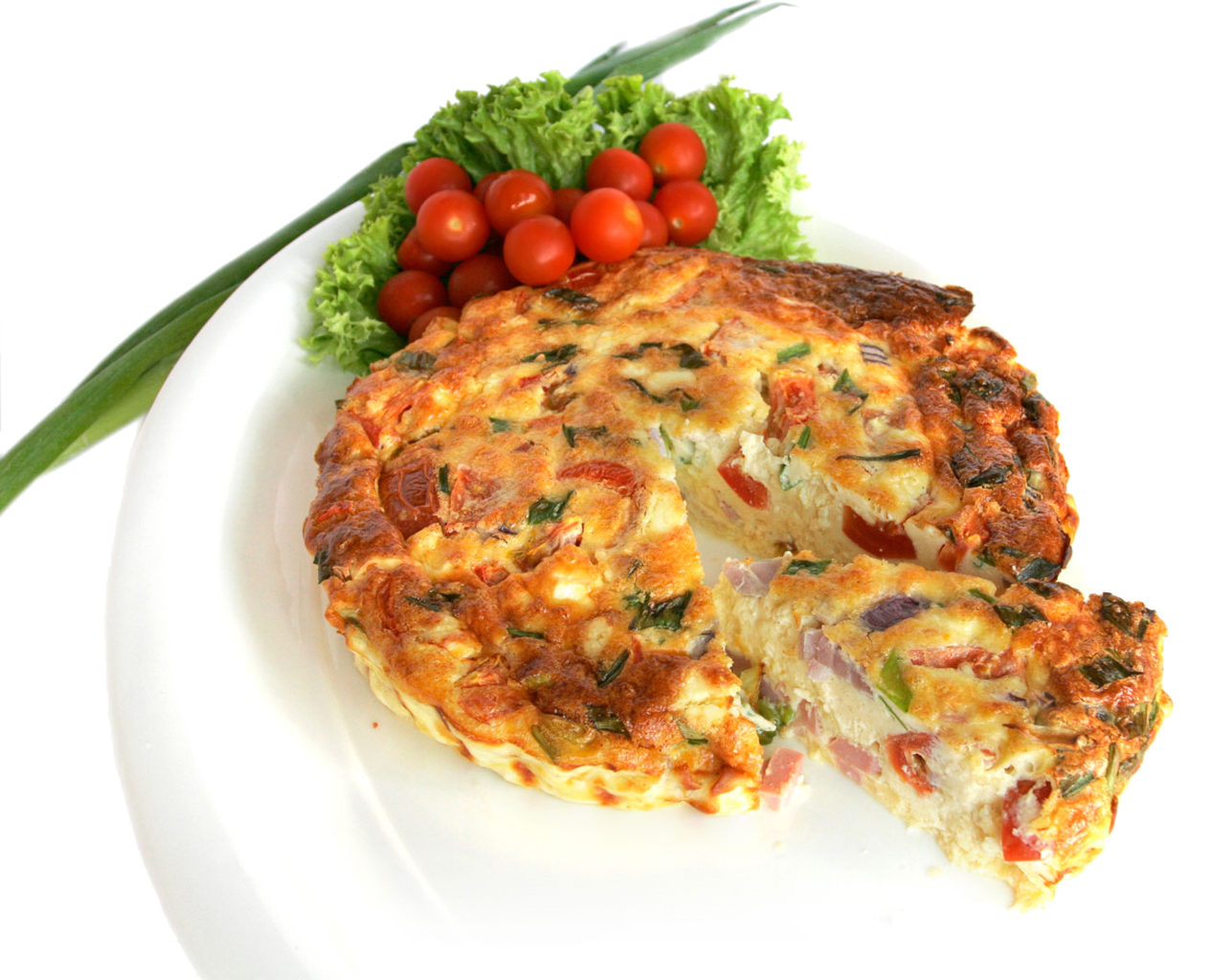 An Italian Frittata Combines All The Ingredients Before - Many Ways For Cooking Eggs (800x647), Png Download