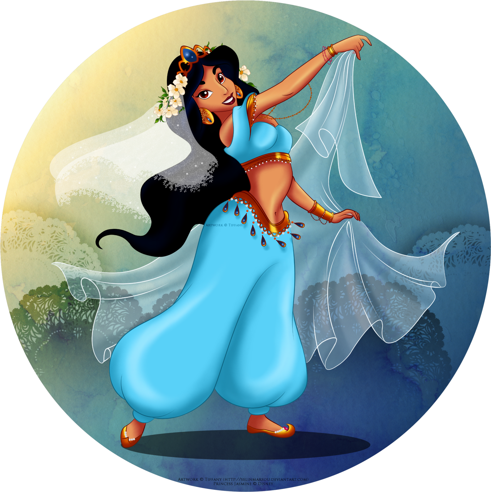 Dan231a Do Ventre Para Crian231as Grupo Kalila - Download Disney Princes Jasmine (1600x1600), Png Download