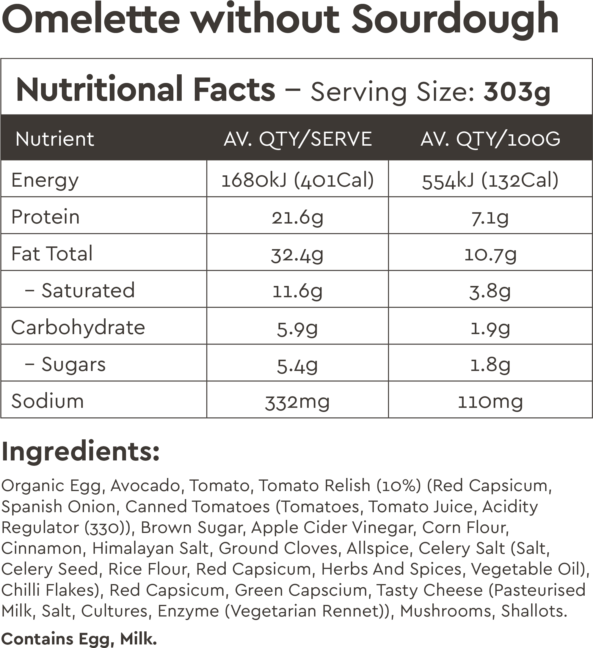 Made With Certified Organic Eggs, Our Breakfast Omelette - Food (2100x2917), Png Download