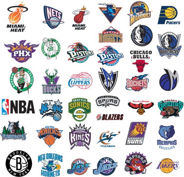 Download Team Transparent Psd - All Nba Teams Png PNG Image with No ...