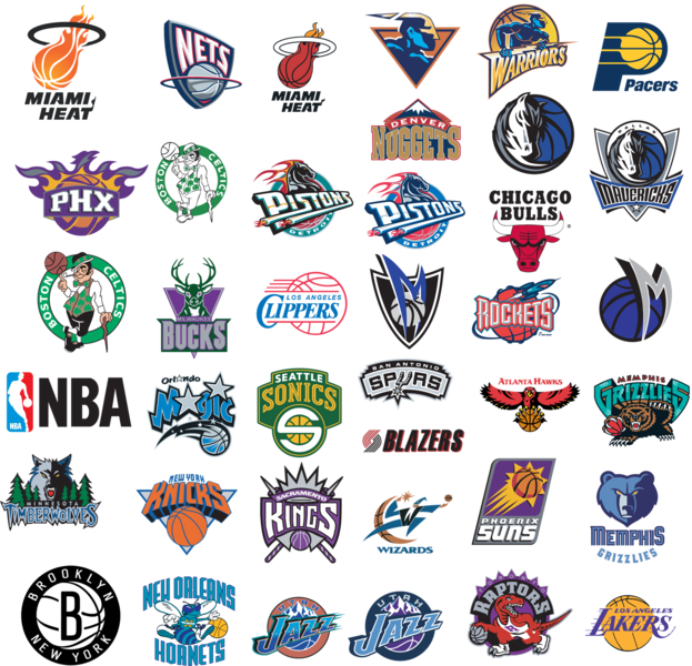 Team Transparent Psd - All Nba Teams Png (623x600), Png Download