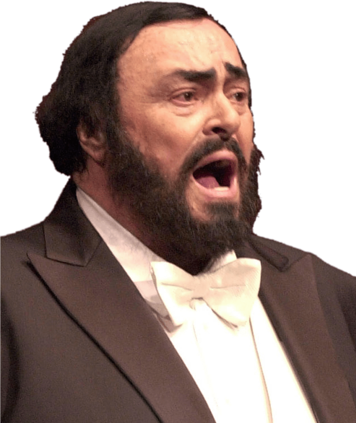 Luciano Pavarotti Singing - Luciano Pavarotti (1200x1485), Png Download