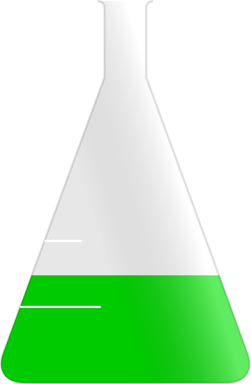 File - Erlenmeyer Flask - Svg - Flask No Background (361x553), Png Download