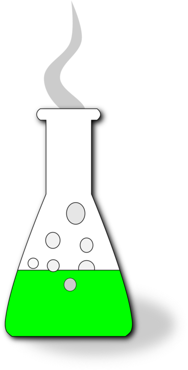 Laboratory Flasks Chemistry Erlenmeyer Flask Chemical - Cartoon Green Potion Transparent (412x750), Png Download