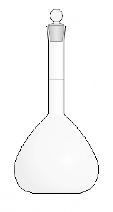 Volumetric Flask 1000 Ml Transparent (700x700), Png Download