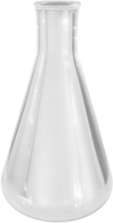 1000ml Silvered Glass Erlenmeyer Flask - 500ml Silvered Glass Erlenmeyer Flask (337x480), Png Download