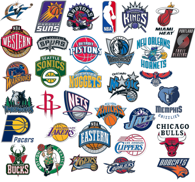 Download Nba Logo Compilation Official - Nba Team Logo Png PNG ...