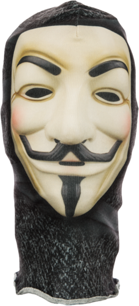 Guy Fawkes Mask - Cerise Fashion V For Vendetta Mask / Anonymous / Guy (274x600), Png Download