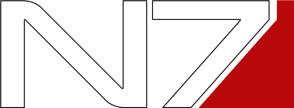 As Far As I Can Tell, This Originally Came From Here - Mass Effect N7 Png (1000x387), Png Download