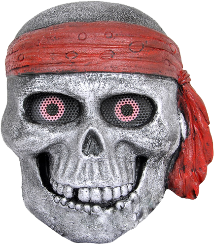 Pirate White Fiberglass War Mask - False Osdream The Pirate King Glass Fiber + Resin Protective (470x548), Png Download