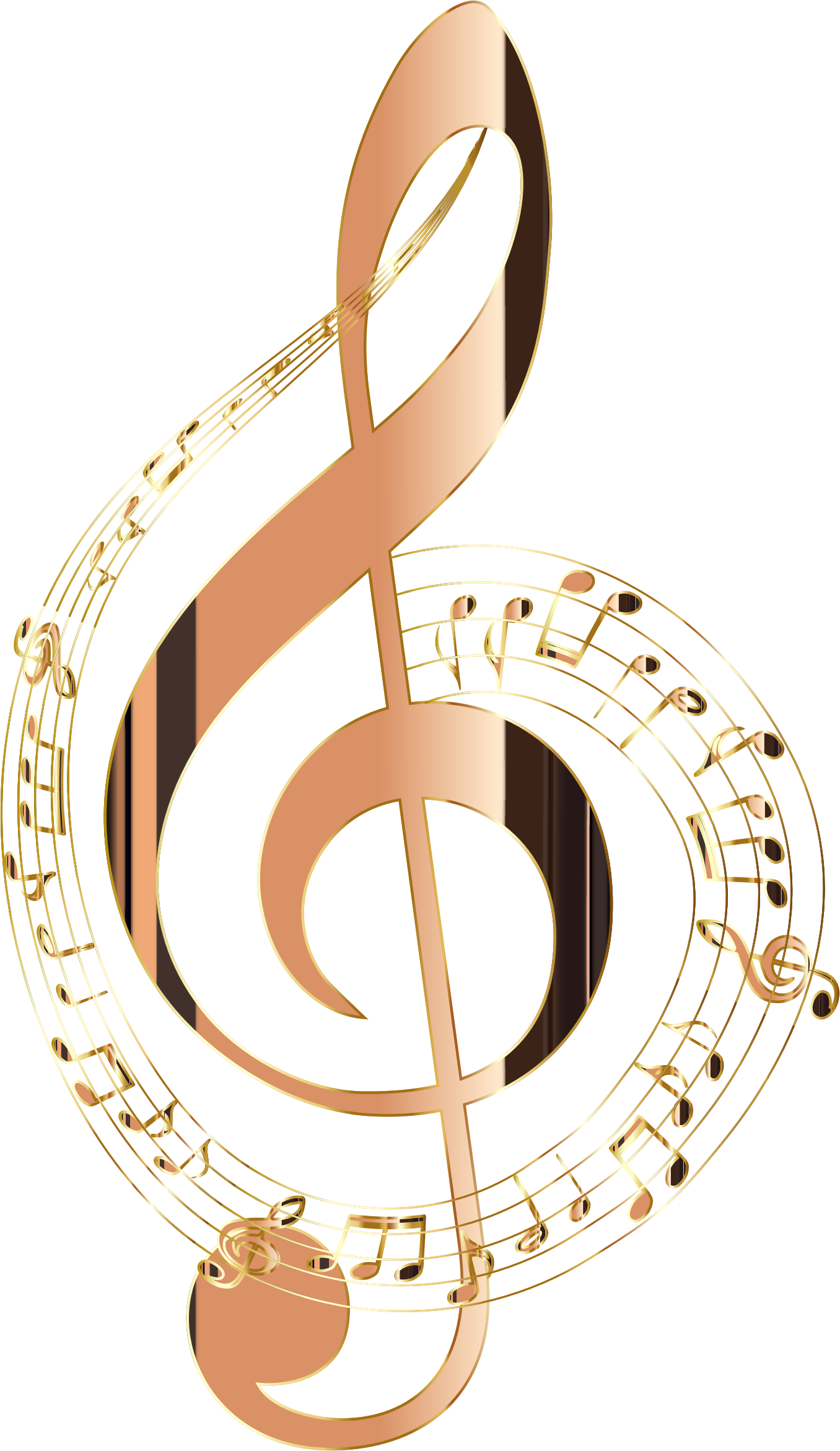 Clipart Colorful Music Notes Clipart No Background - Transparent Background Music Notes (1356x2342), Png Download