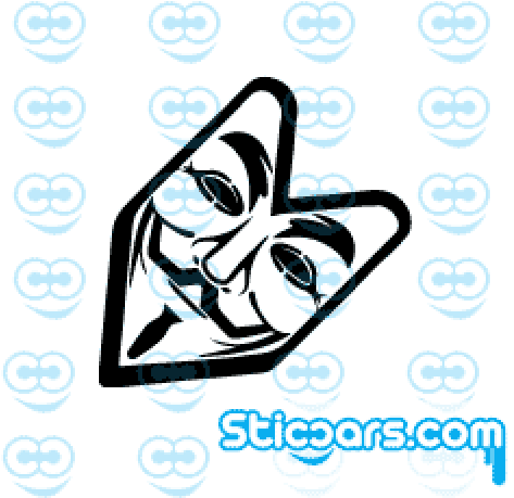 Guy Fawkes Mask (500x500), Png Download