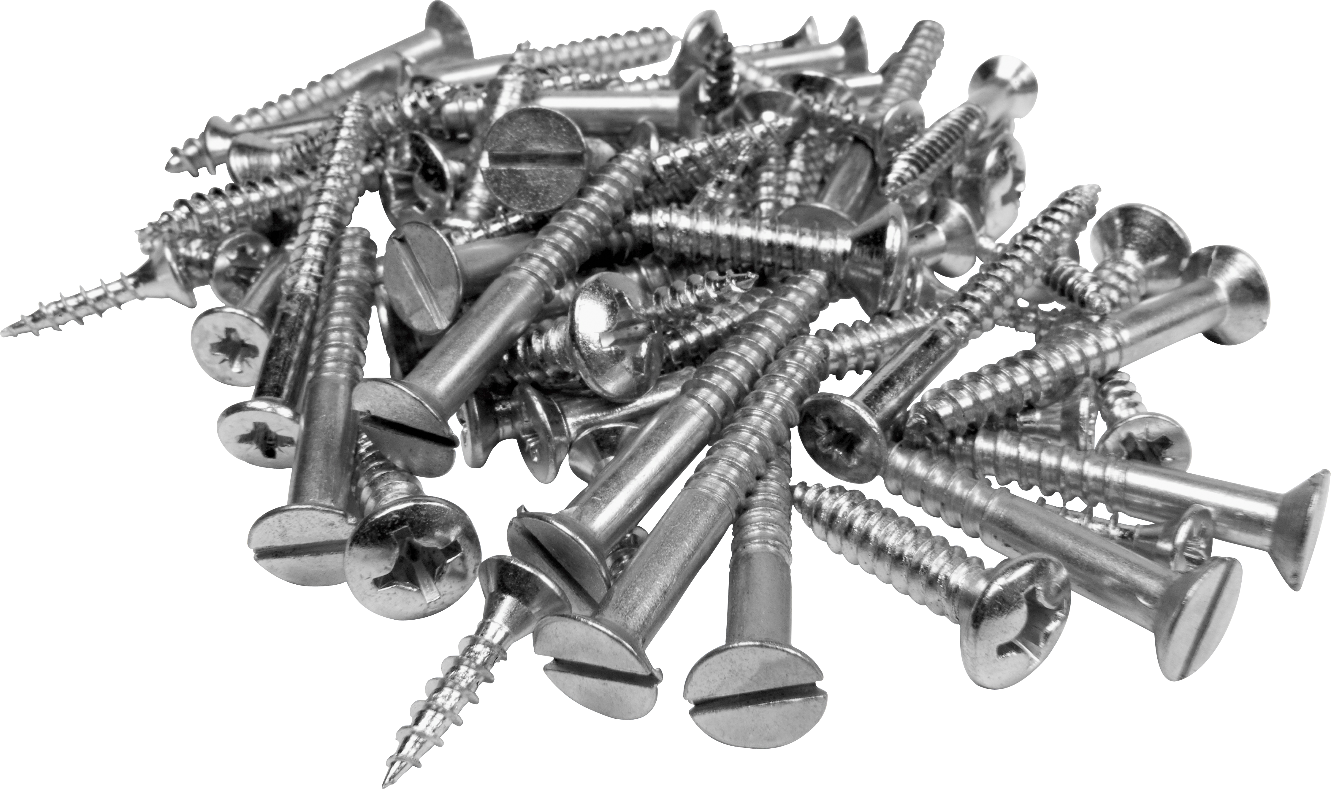 Tools And Parts - Screws Png (3000x1780), Png Download