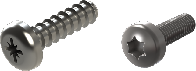 Screw Png Download Image - Torx Screw Png (643x235), Png Download