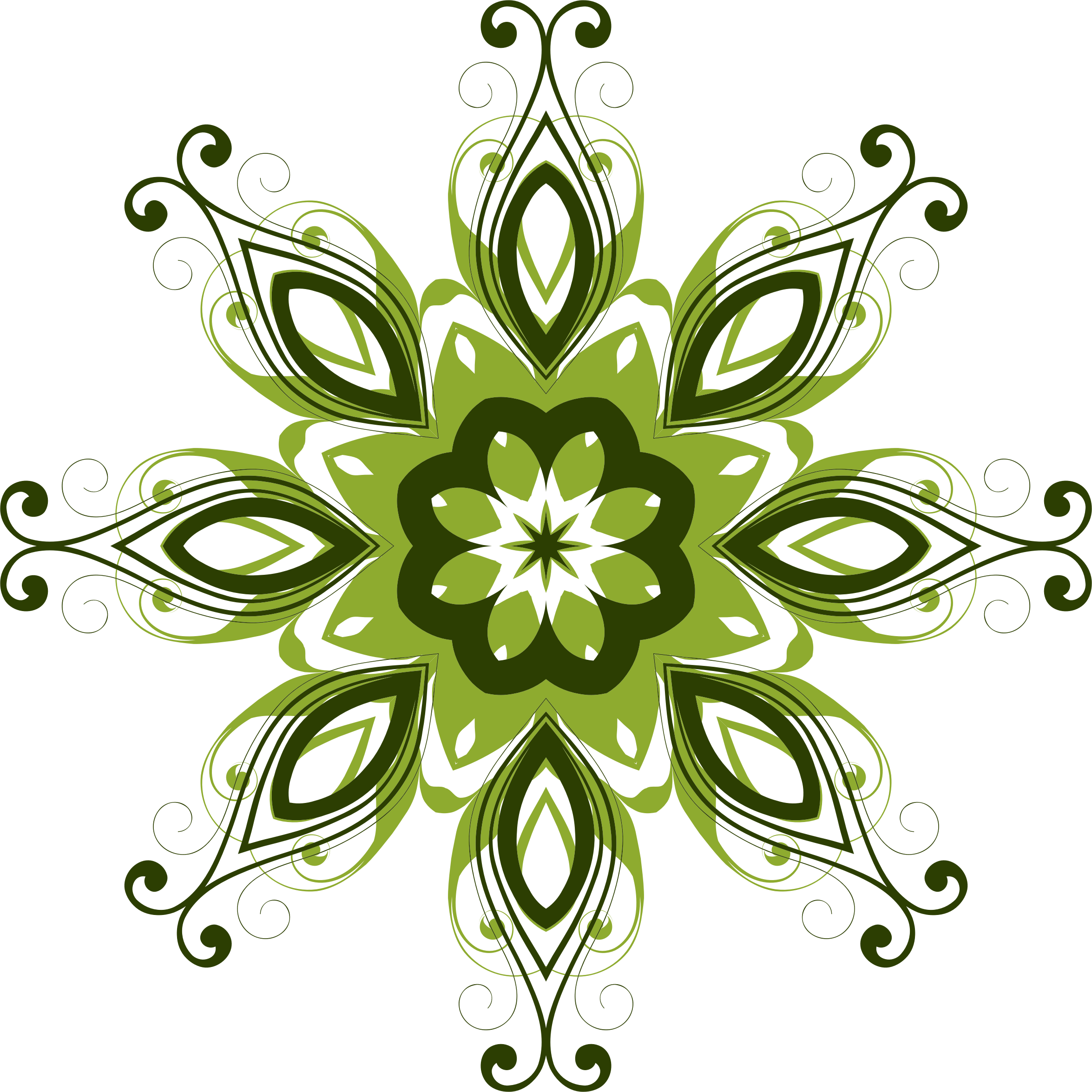 This Free Icons Png Design Of Flourish Flower Design (2350x2350), Png Download
