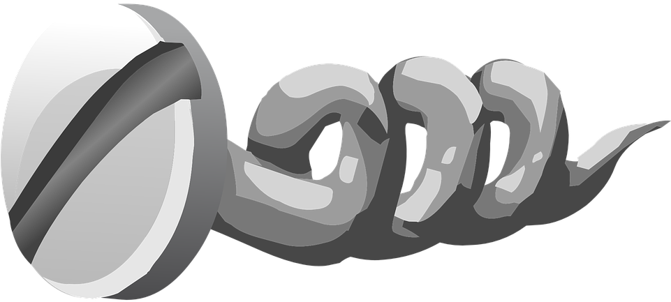 Screw Nail Bolt - Screw Png Vector (960x480), Png Download