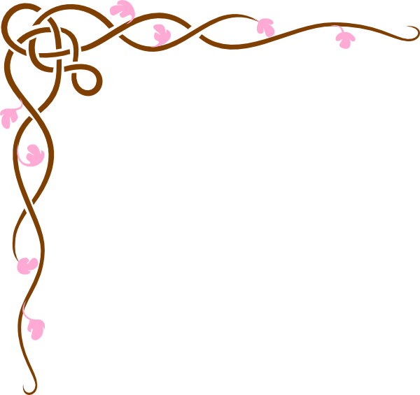 Page Border Designs Flowers Images Pictures - Border Of A Page (600x565), Png Download