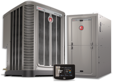 As A Small Company, Gustafson Heating & Air Conditioning - Installed Rheem Hvac (480x360), Png Download