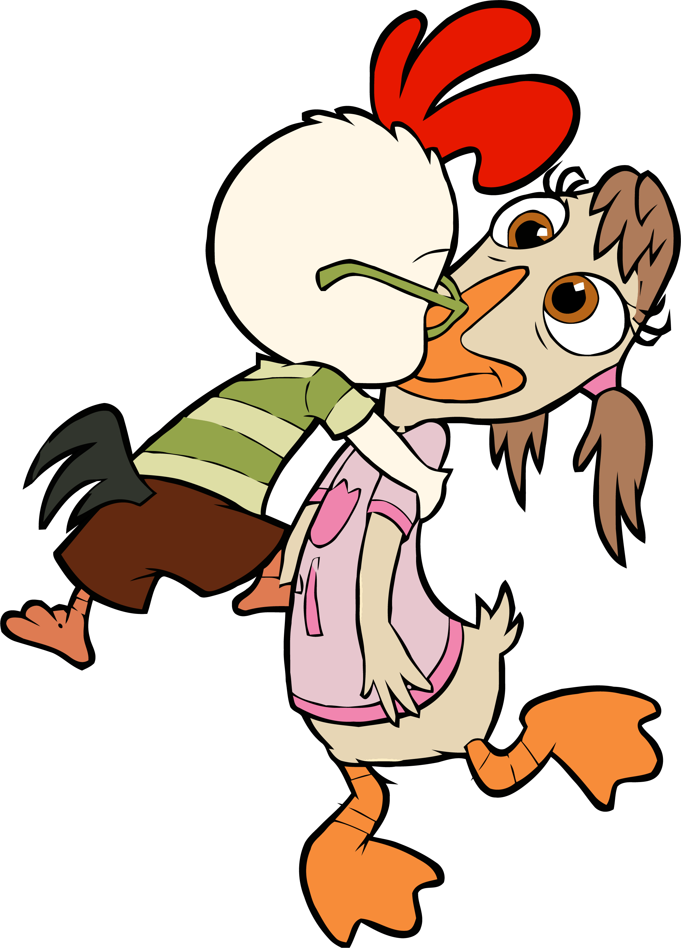 Chicken Little Abby Mallard Kiss Clipart Png - Chicken Little Abby Cluck (2185x3039), Png Download