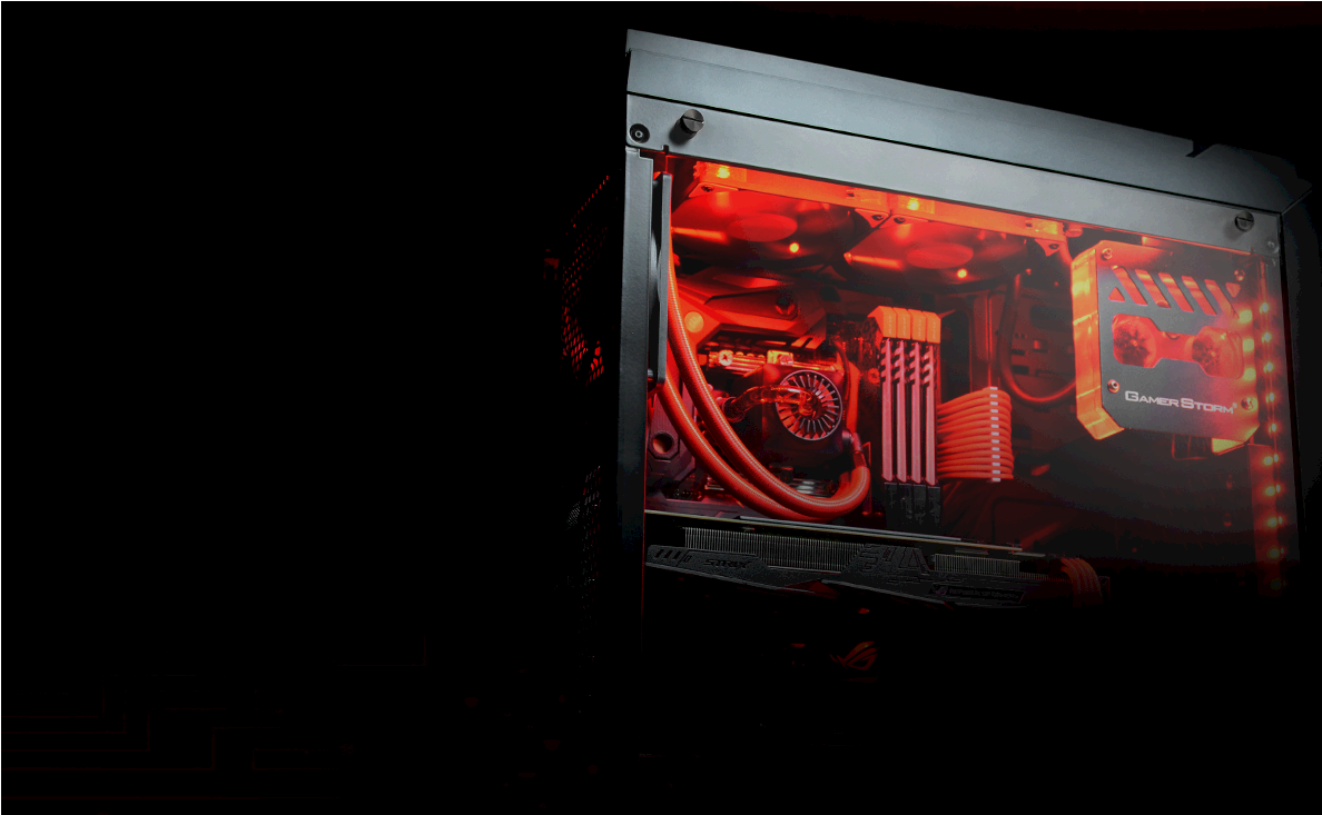 High-end Integrated Aio Liquid Cooling System - Deepcool Dukase Liquid Cooling Mid Tower Case (1920x732), Png Download