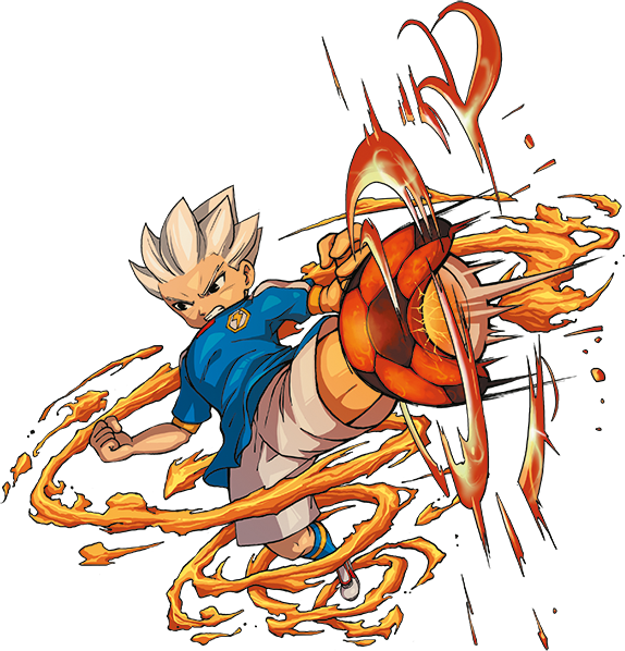 Bakunetsu Screw Game Artwork - Axel Blaze Wallpaper Inazuma (574x598), Png Download
