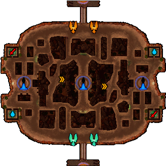 Domination Minimap - Smite Domination Map (450x450), Png Download