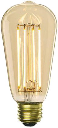 Vintage Light Bulb Png - New Led Light Bulb (504x504), Png Download