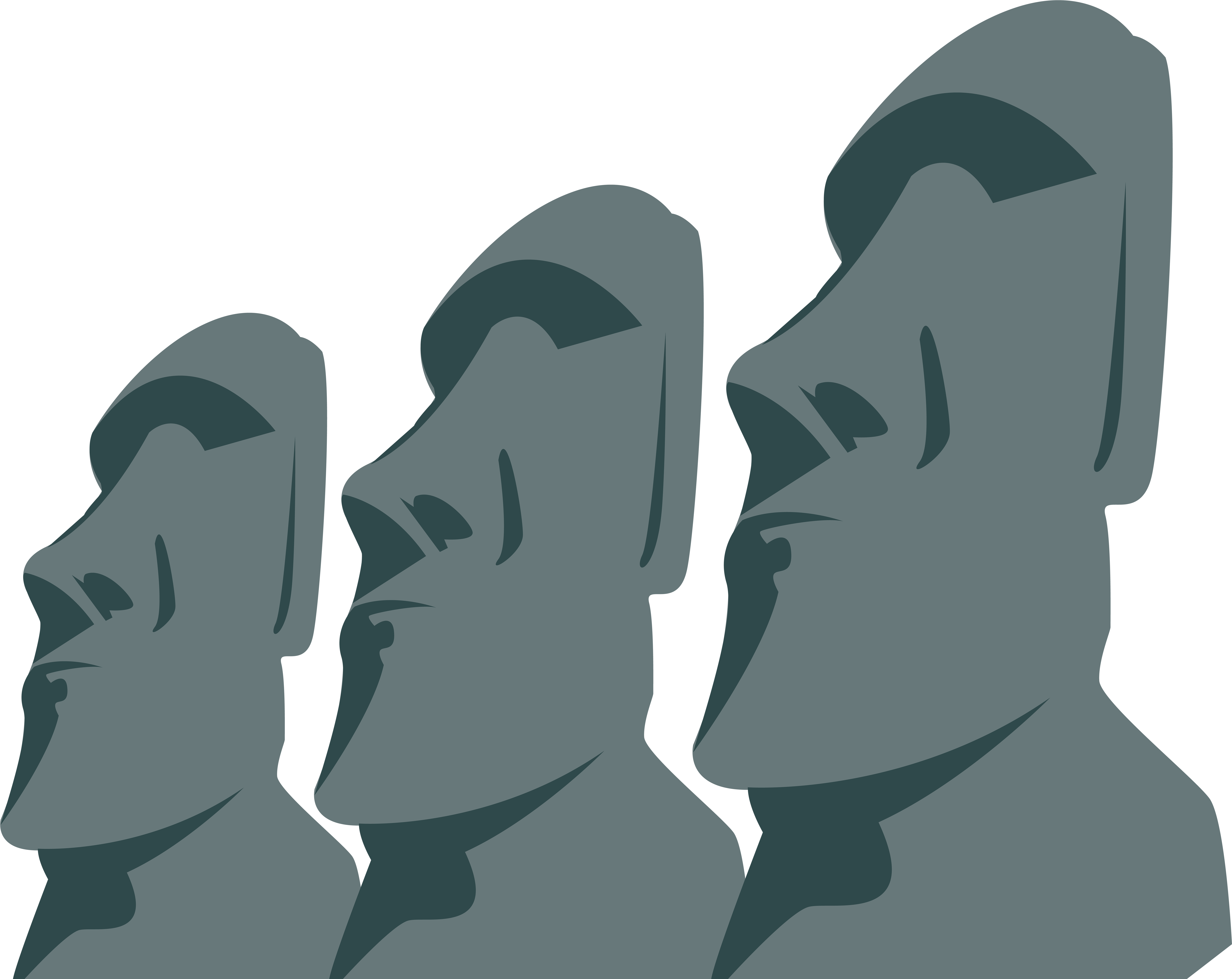 Moai Statues Png Clip Art (8000x6363), Png Download