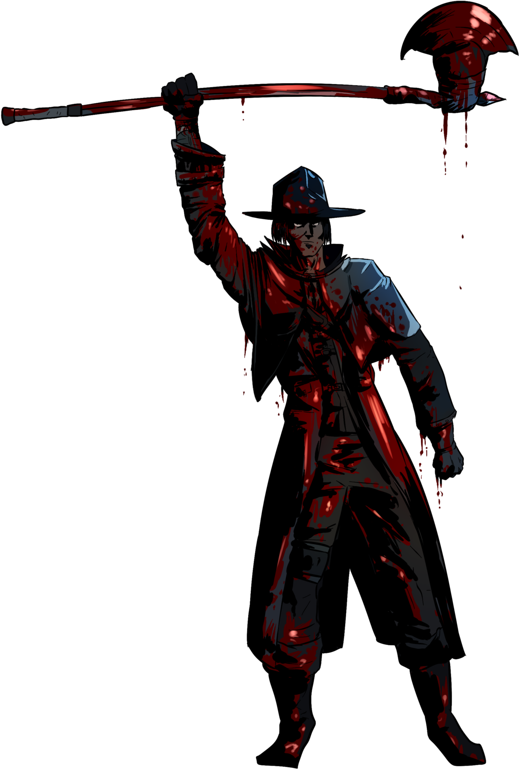 Clip Art Royalty Free Commission Guy Covered In Blood - Bloodborne Png (1280x1692), Png Download