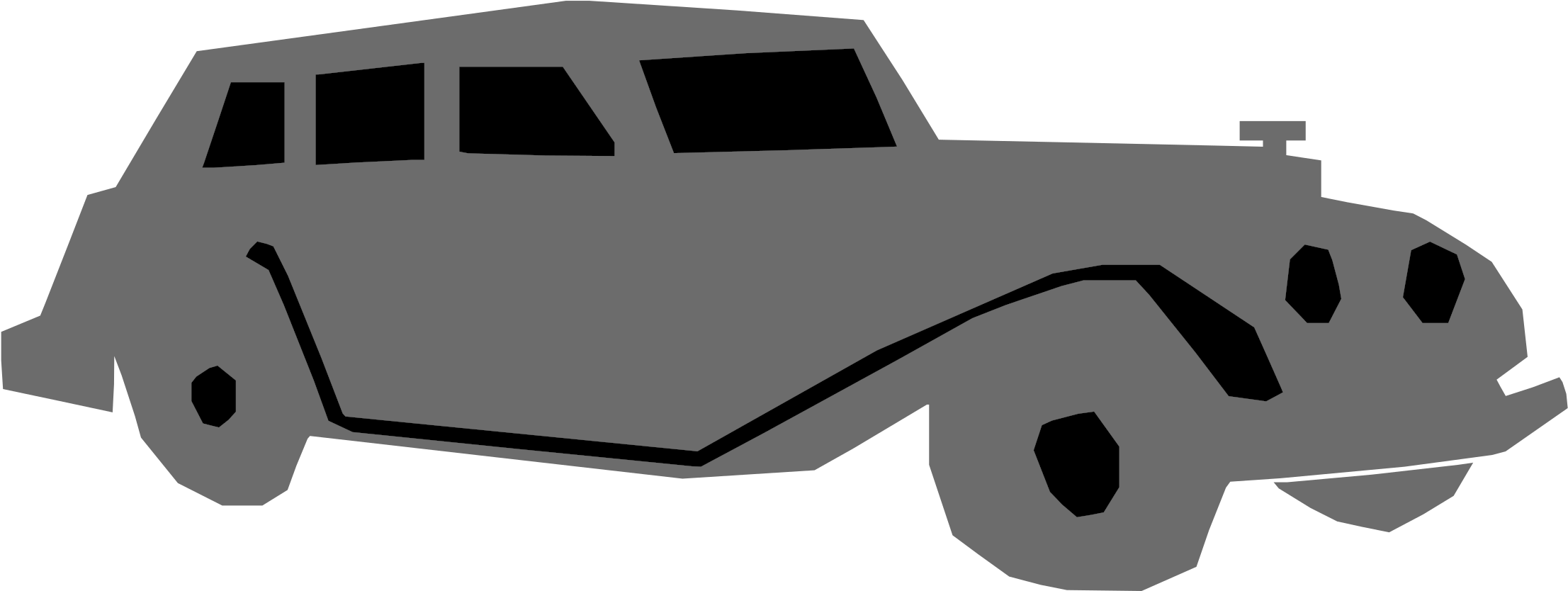 This Free Icons Png Design Of Old Car Refixed (2400x1107), Png Download