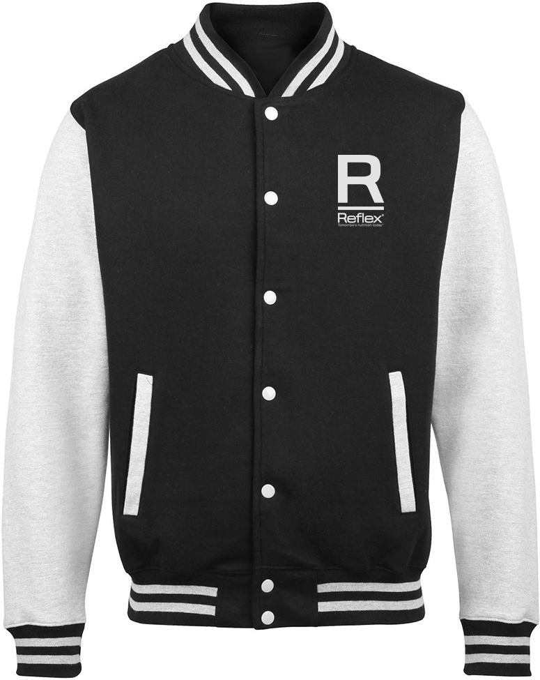 Branded Varsity Jacket With Contrast Sleeves - Team 10 Jacket Jake Paul (1000x1000), Png Download