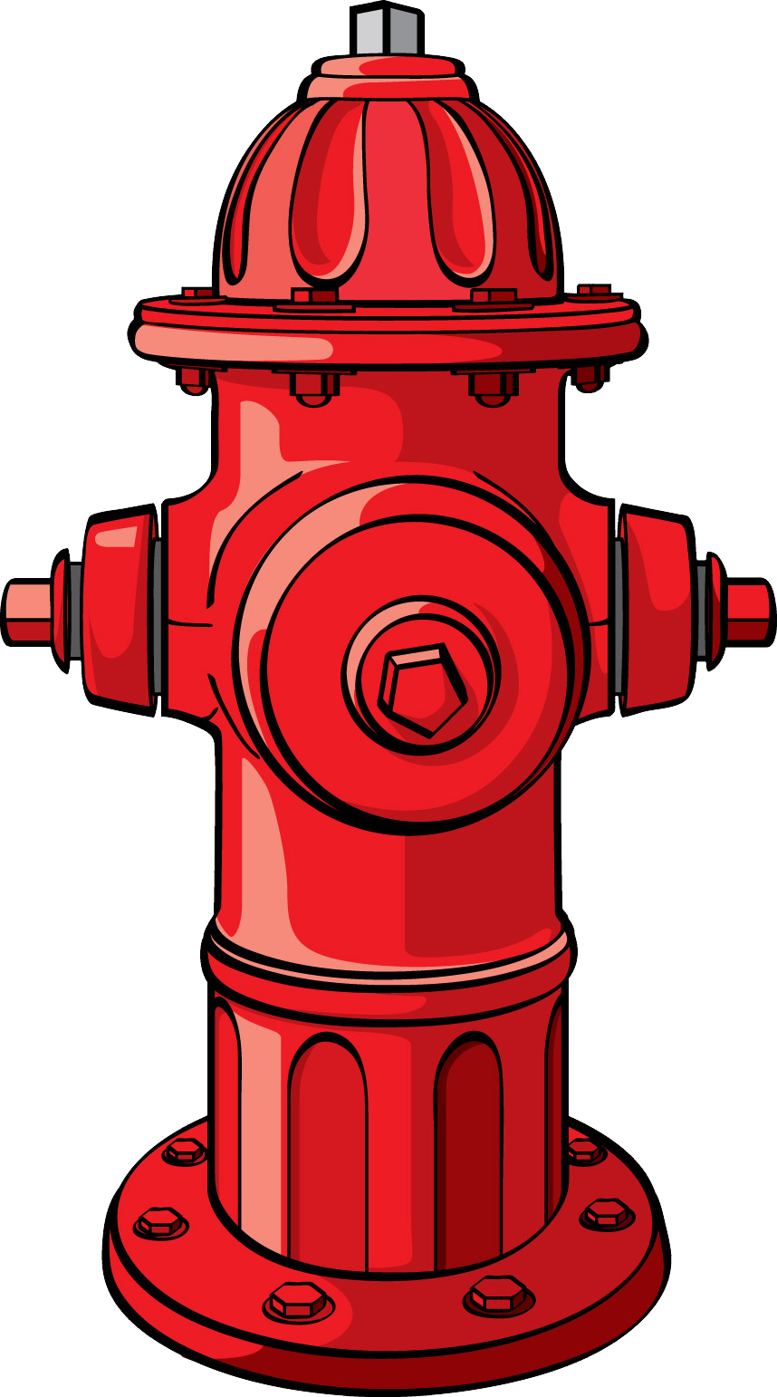 Fire Hydrant Png - Clip Art Fire Hydrant (858x1542), Png Download