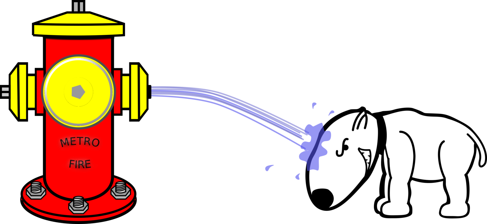 Computer Icons Drawing Hydrant - Funny Mens T-shirt - Pissed Off Dog T-shirt - Funny (1630x750), Png Download