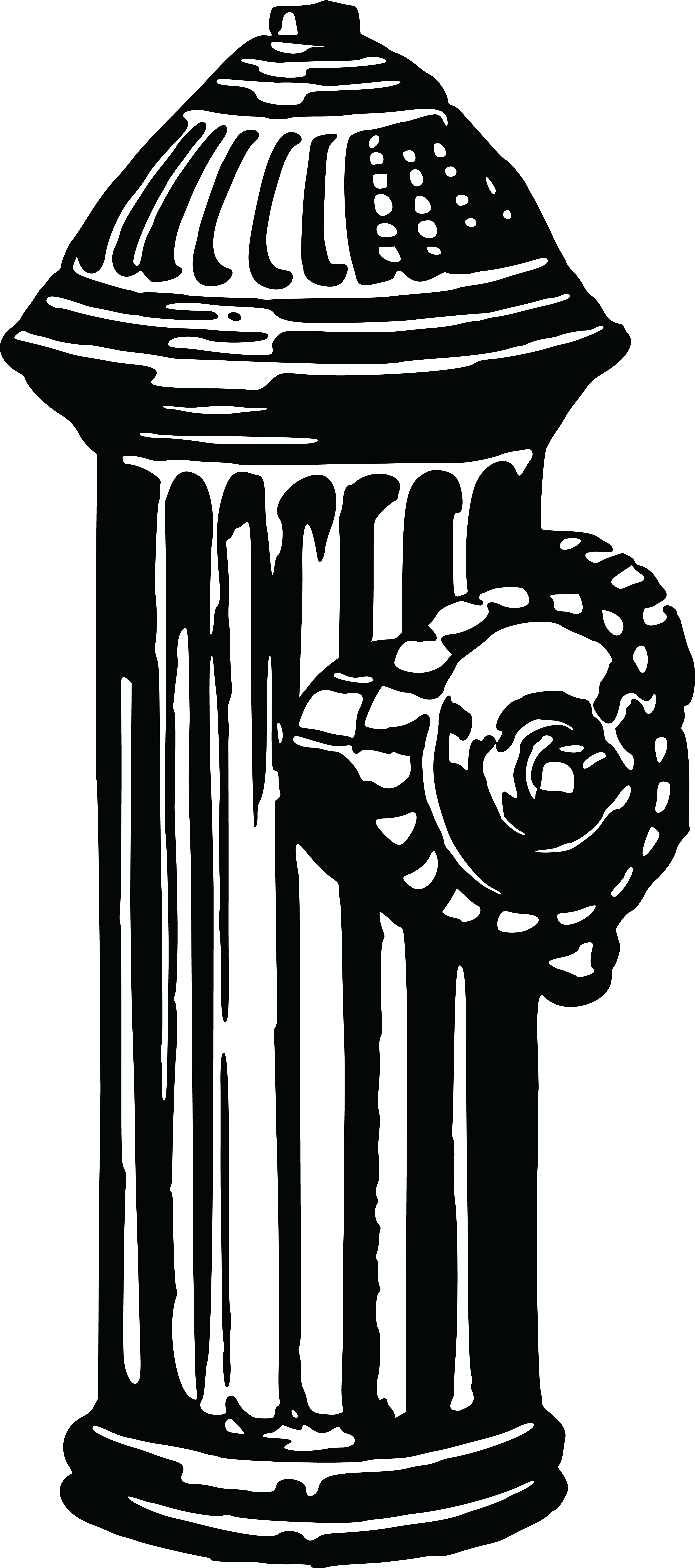 , , - Fire Hydrant Clipart Black (4000x9018), Png Download