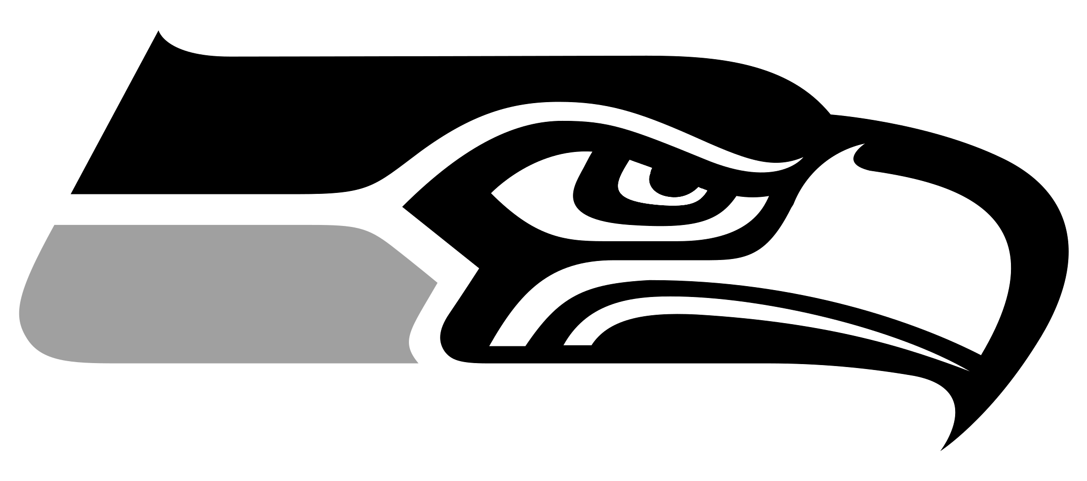 Svg Free Vector For Free Download On Mbtskoudsalg Image - Seattle Seahawks Logo (2400x1218), Png Download