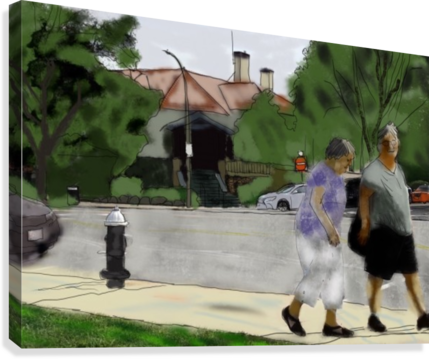 Lexington Louise And Friend Canvas Print - Lexington (429x359), Png Download